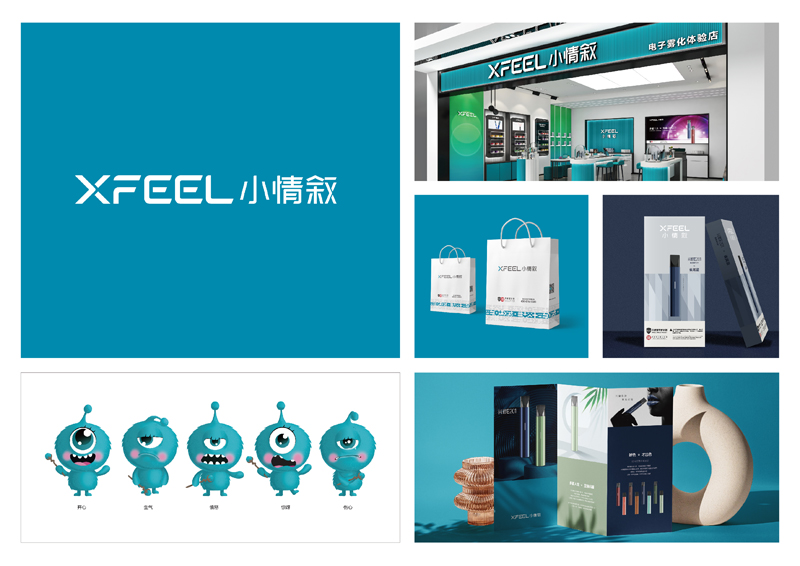 美容行业品牌形象设计，美业品牌VI设计公司{标派视觉微型VI设计}