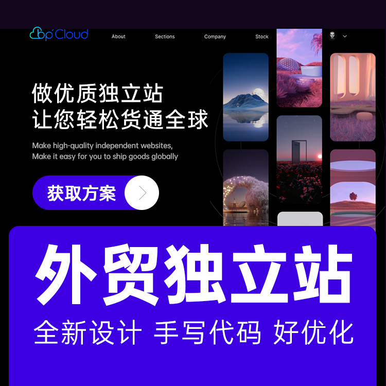外贸独立站设计开发，外贸网站设计，品牌网站设计制作{标派云网络技术}